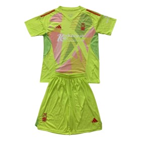 Nottingham Forest Brankářské Zelená 2024-25 - Dětské Fotbalové Dresy (S/S)
